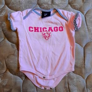 Pink Chicago Bears NFL (Size 3/6 Months) Baby Onesie